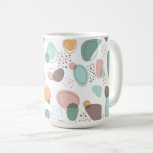 Pastel Colours Organic Shapes Seamless Pattern Coffee Mug