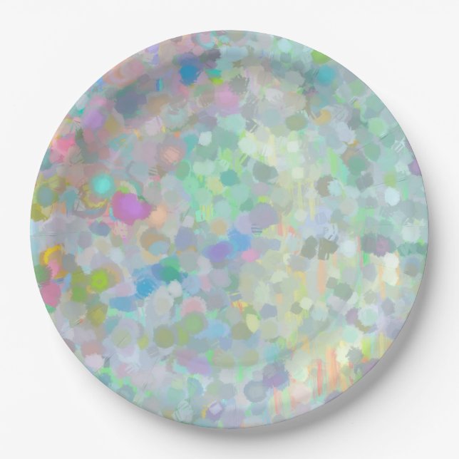 Pastel Colours Paper Plate (Front)