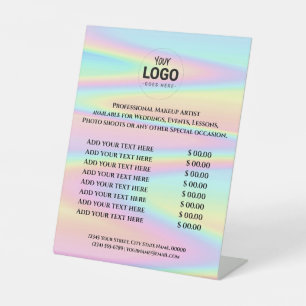 pastel colours price list Pedestal Sign