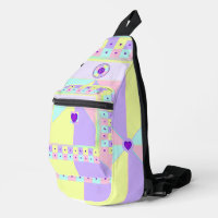 pastel colours & purple hearts beating