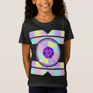 Pastel colours & purple hearts beating T-Shirt