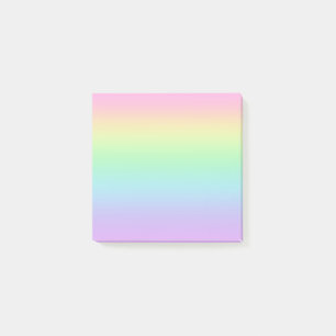Pastel Colours Rainbow Gradient Post-it Notes