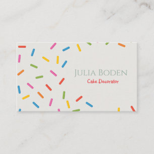 Pastel Colours Sprinkles Business Card