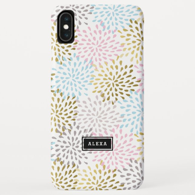Pastel colours starbursts pattern GR1 Case-Mate iPhone Case (Back)