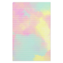 Pastel Colours Watercolor Lined Paper