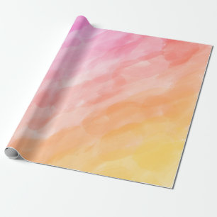 Pastel colours watercolor painted Wrapping Paper