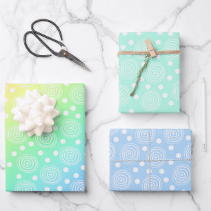 Pastel Colours with Circles Wrapping Paper
