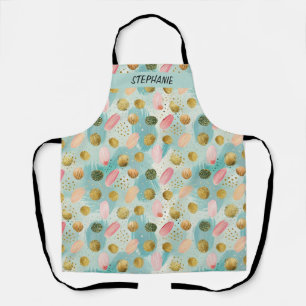 Pastel Confetti Glitter Abstract Pattern (2) Apron