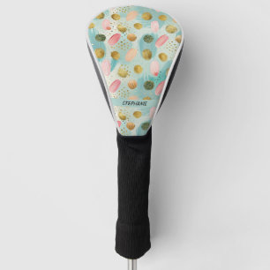Pastel Confetti Glitter Abstract Pattern (2) Golf Head Cover