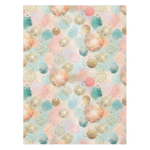 Pastel Confetti Glitter Abstract Pattern Tablecloth