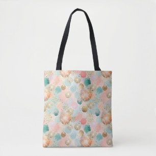 Pastel Confetti Glitter Abstract Pattern Tote Bag