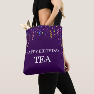 Pastel Confetti Happy Birthday Gift Tote Bag