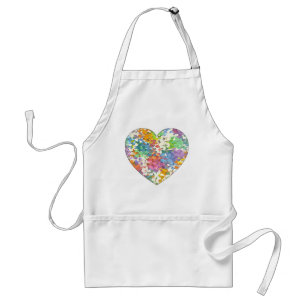Pastel Confetti Hearts Standard Apron