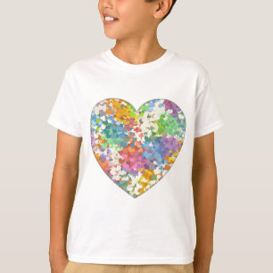 Pastel Confetti Hearts T-Shirt
