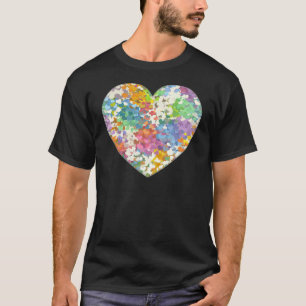 Pastel Confetti Hearts T-Shirt