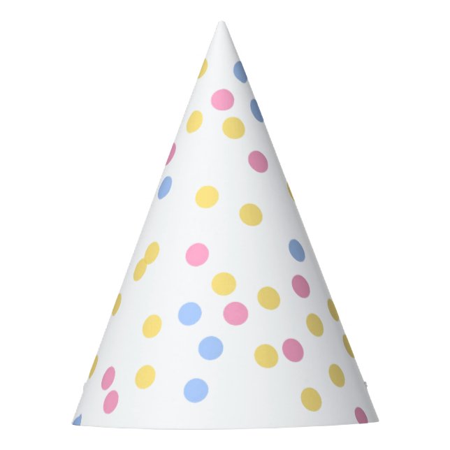 Pastel Confetti Party Hat (Front)