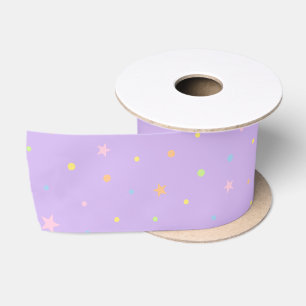 Pastel Confetti Party Ribbon Satin Ribbon