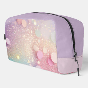 Pastel Confetti Pattern in Pink, Purple and Blue Dopp Kit