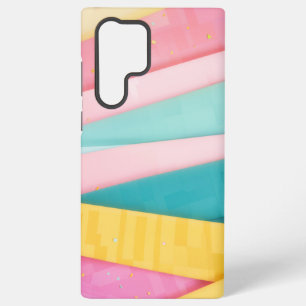 Pastel Confetti Stripes Samsung Galaxy Case