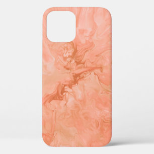 PASTEL CORAL ABSTRACT ILLUSTRATION iPhone 12 CASE