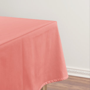 Pastel Coral Pink Solid Colour   Classic Elegant  Tablecloth