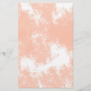 Pastel coral pink watercolor wedding stationery