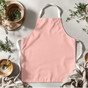 Pastel Coral Reef Solid Colour Classic Elegant Apron