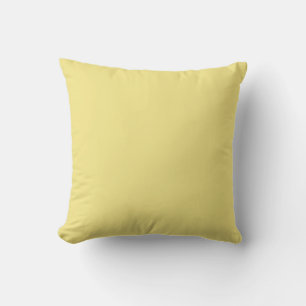 Pastel corn yellow background ready to customise cushion