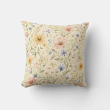 Pastel Cottage Wildflower Watercolor