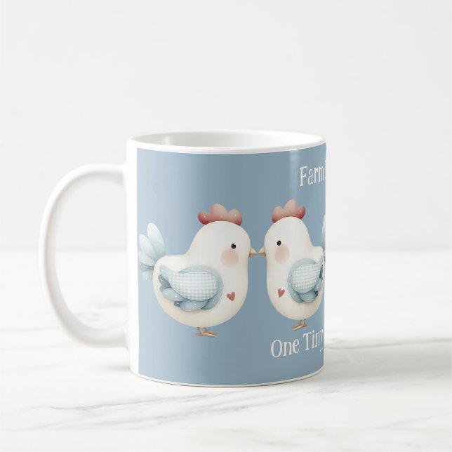Pastel Cottagecore Chicken Coffee Mug (Left)