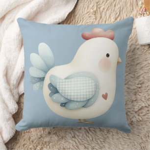 Pastel Cottagecore Chicken Cushion