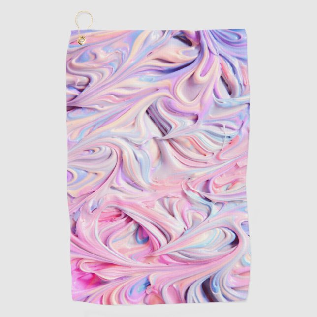 Pastel Creamy Frosting  Golf Towel (Front)