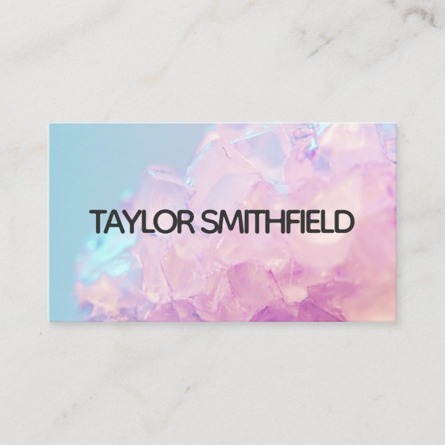 pastel crystal business card (Front)