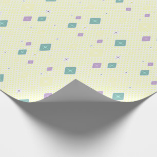 Pastel Crystal Star Pattern Wrapping Paper