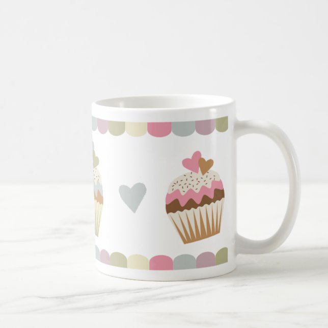 Pastel Cupcakes Coffee Mug (Right)
