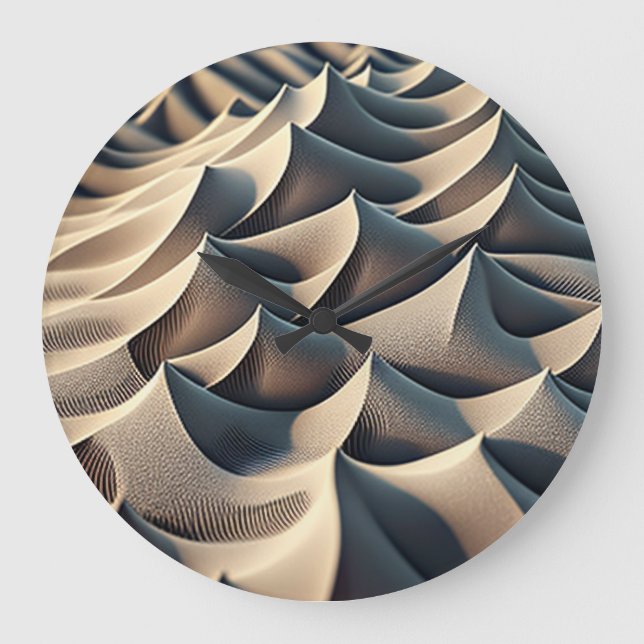 Pastel Currents Large Clock (Front)