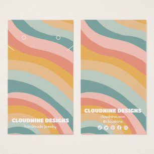 Pastel Curve Earring Necklace Jewellery Display Ca