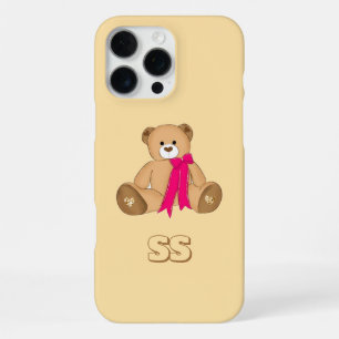 Pastel Cute Bear Case for iPhone 16 Pro Max