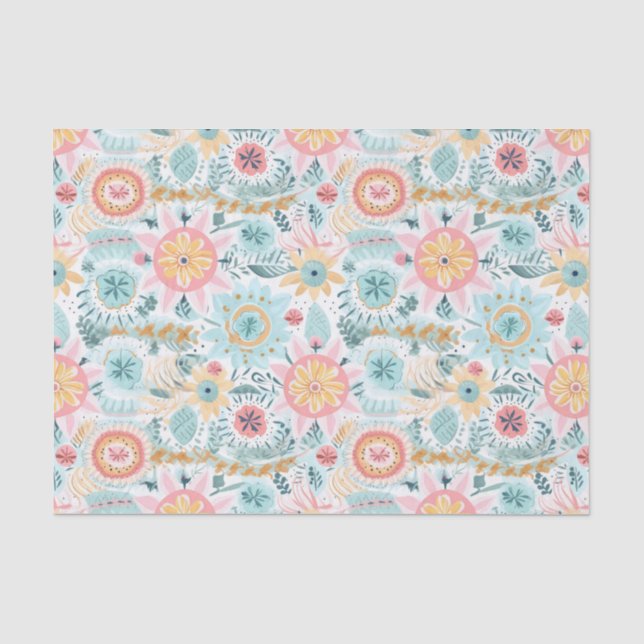 Pastel cute boho tissue paper (Front)