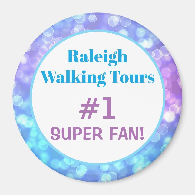 Pastel Cute Girly Super Fan Magnet (Front)