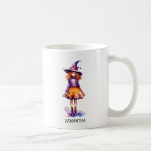 Pastel Cute Witch Girl - Halloween Aesthetic (2) Coffee Mug