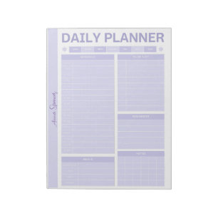 Pastel Daily Planner - Customisable Name Notepad