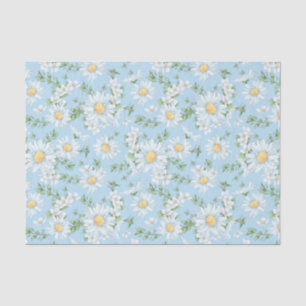 Pastel Daisy Flower Garden Pattern Tissue Paper