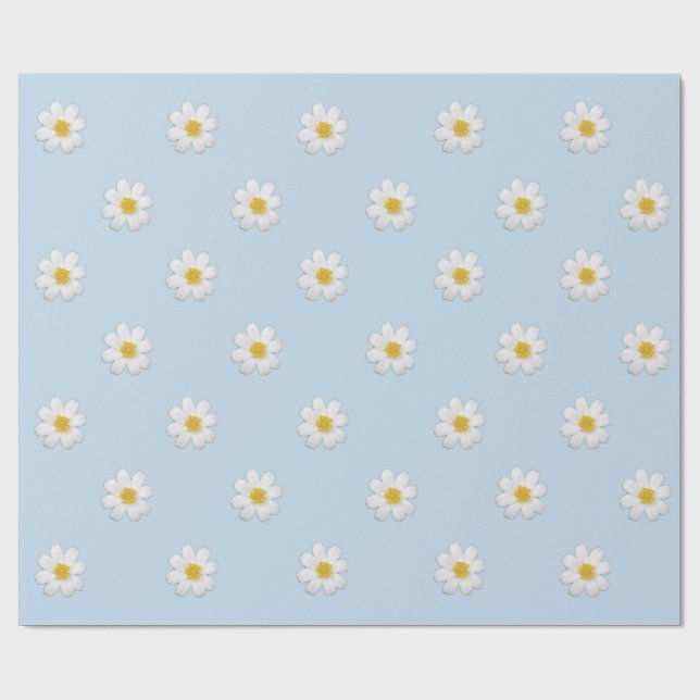 Pastel Daisy Wrapping Paper (Flat)