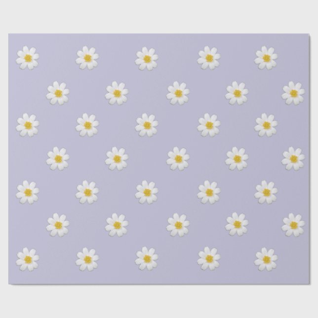 Pastel Daisy Wrapping Paper (Flat)