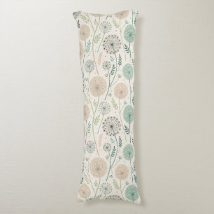 Pastel Dandelion Dreams – Whimsical Floral (2) Body Cushion