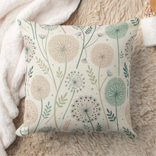 Pastel Dandelion Dreams – Whimsical Floral (2) Cushion