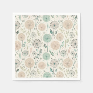 Pastel Dandelion Dreams – Whimsical Floral (2) Napkin