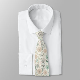 Pastel Dandelion Dreams – Whimsical Floral (2) Tie