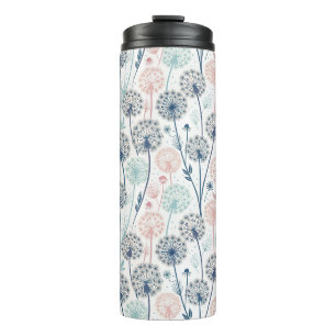 Pastel Dandelion Dreams – Whimsical Floral Thermal Tumbler